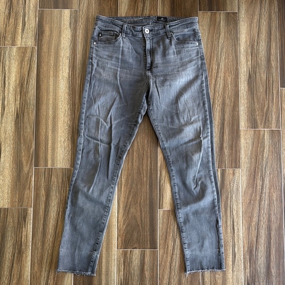 Adriano Goldschmied The High Rise Stevie Ankle Jeans in Washed Black, 28R - Picture 3 of 15